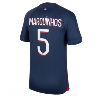 Moški Nogometni dresi Paris Saint-Germain Marquinhos #5 Domači 2023-24 Kratek Rokav